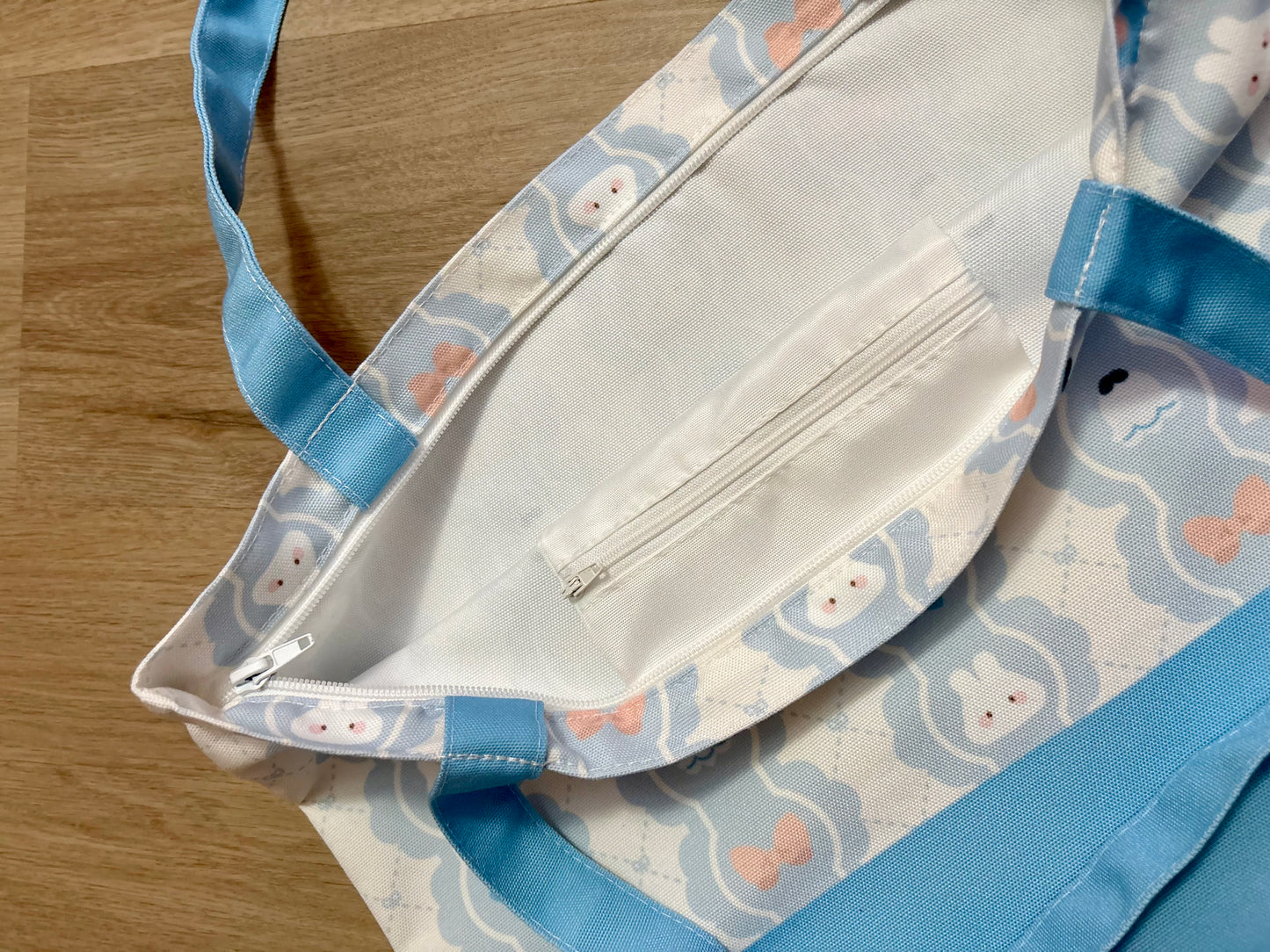 Lily of the Valley Zipper Tote Bag