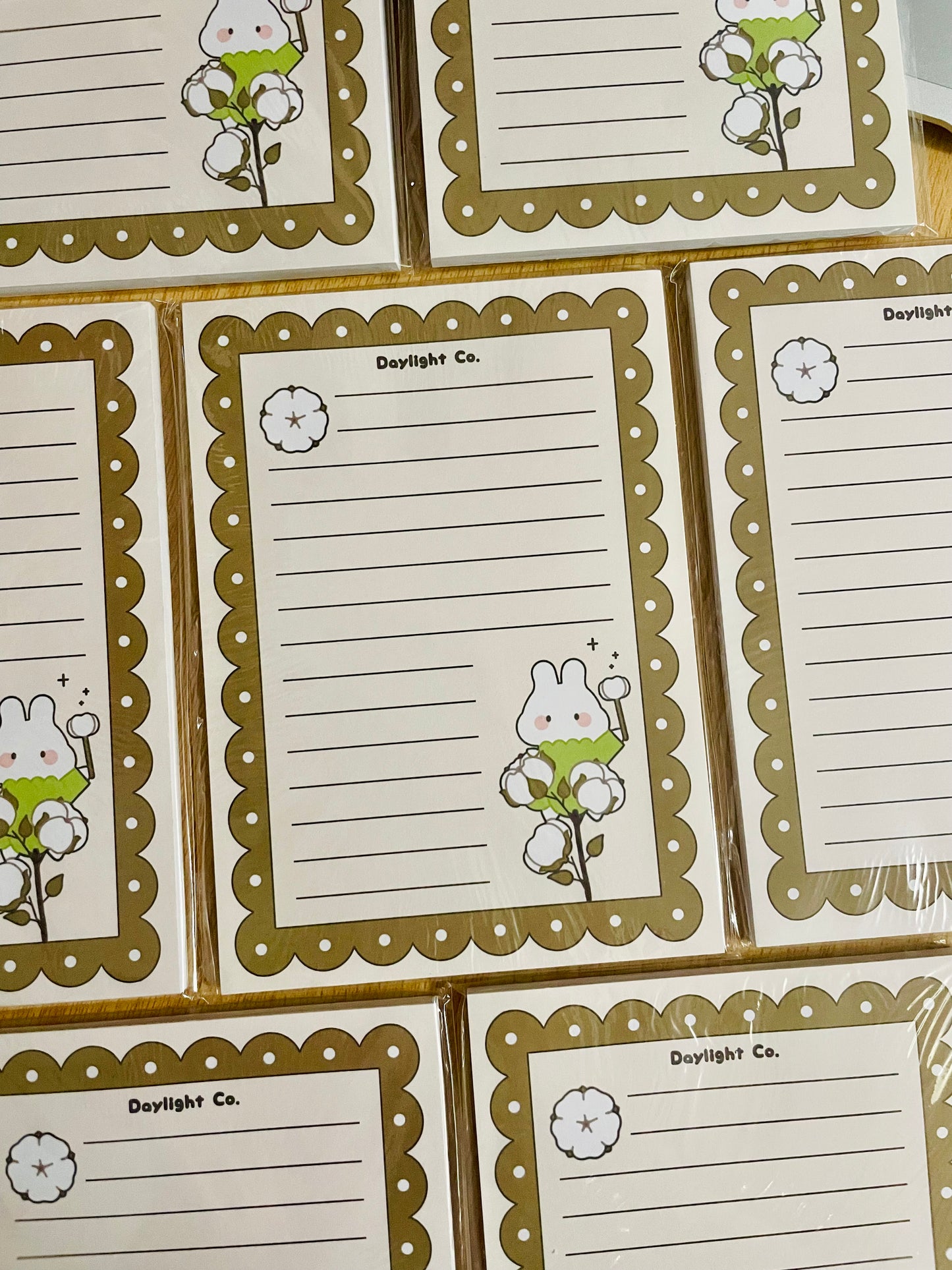 Cotton Flower A6 Notepad