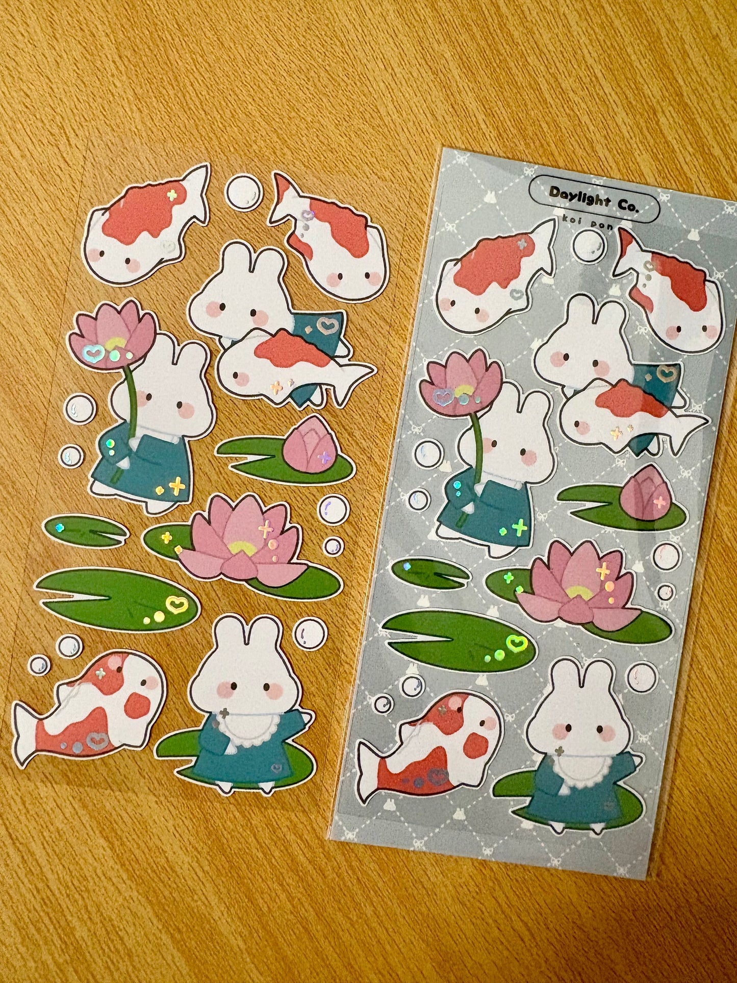 Koi Pond Deco Sticker Sheet