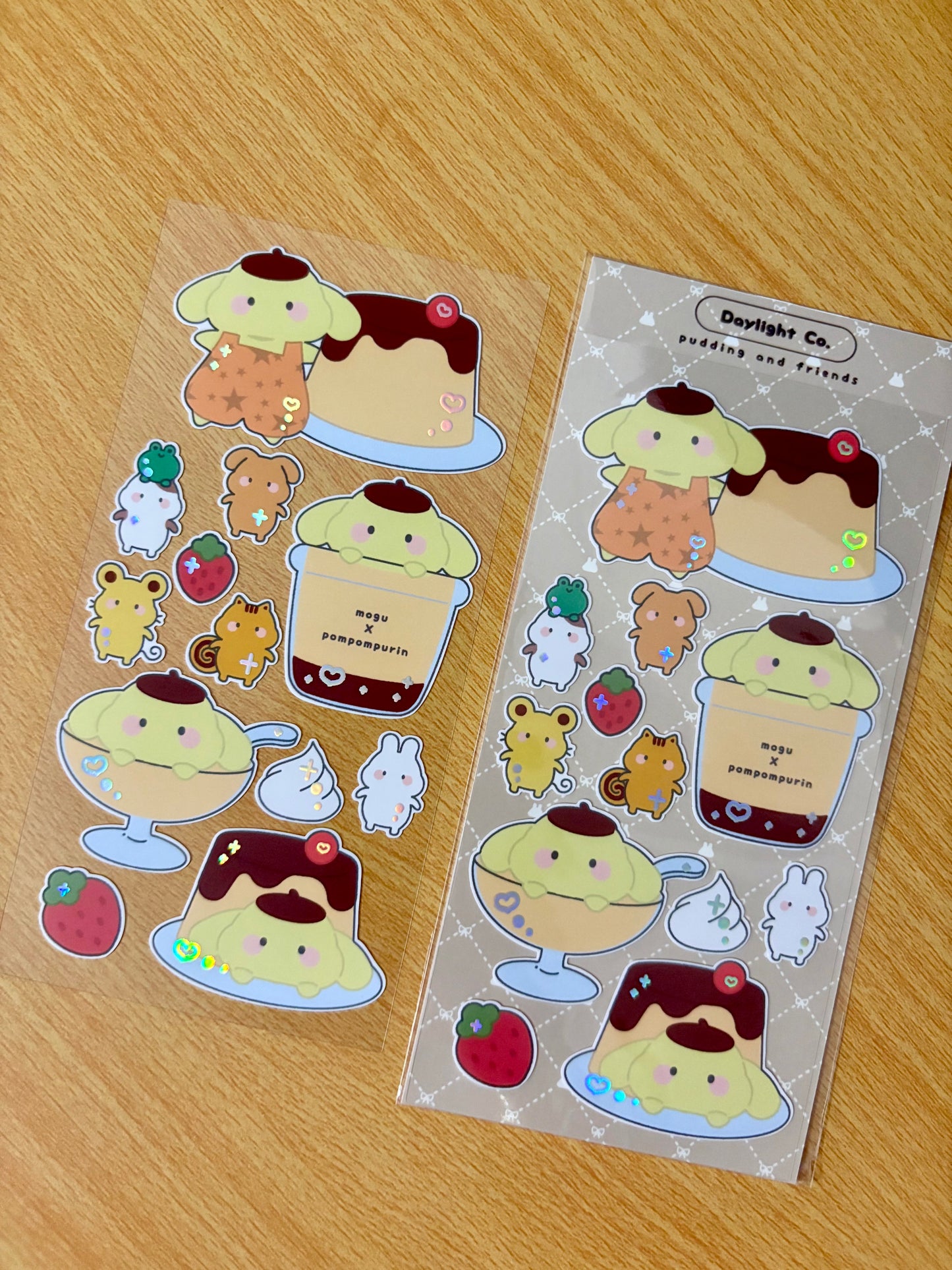 Pompom Pudding Deco Sticker Sheet