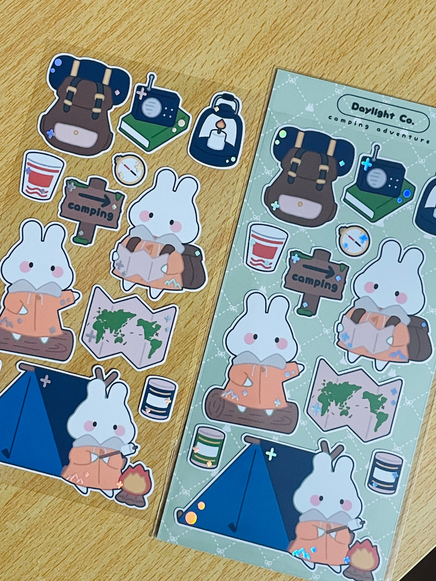 Camping Adventure Deco Sticker Sheet