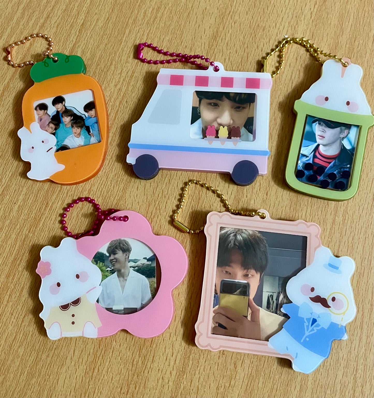 Ice Cream Truck Photocard Keychain