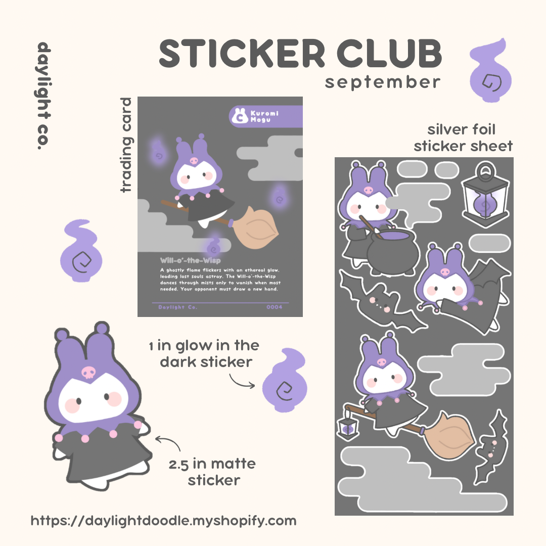 Spooky Kuromi Stationary Set (September 2024)