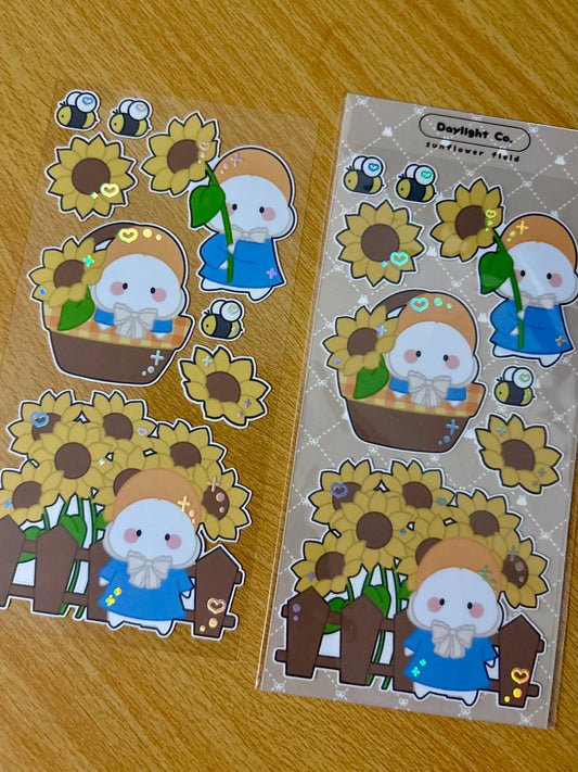 Sunflower Deco Sticker Sheet