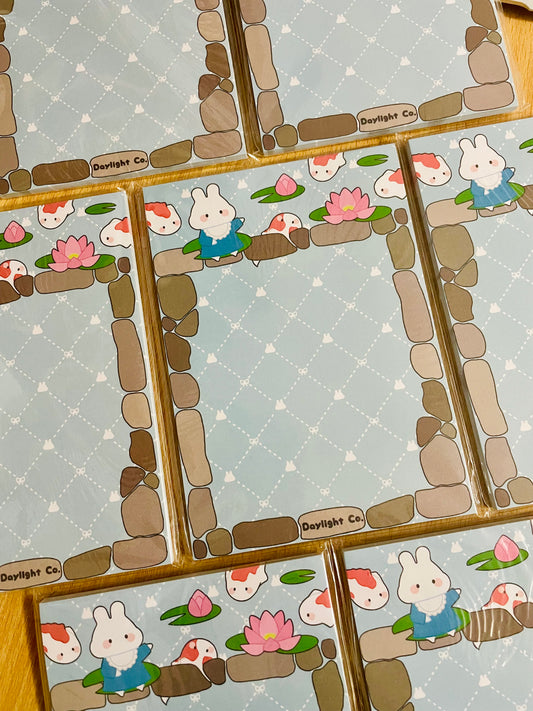 Koi Fish & Lilies A6 Notepad