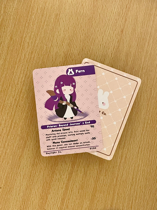 Anime Frxxrxn Bxyxnd Jxrnxx’s xnd: Fxxn Trading Card