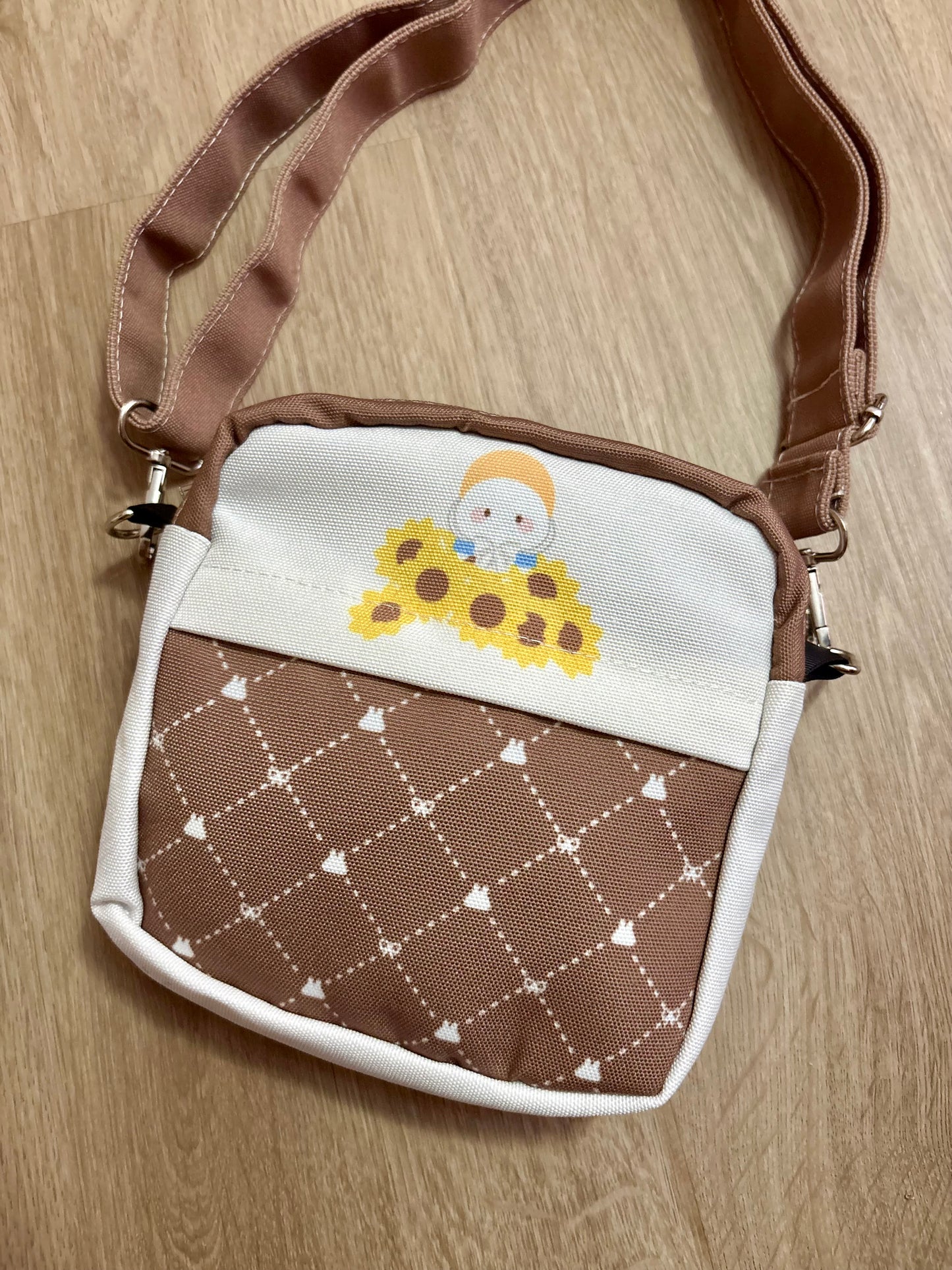 Sunflower Field Crossbody Tote Bag