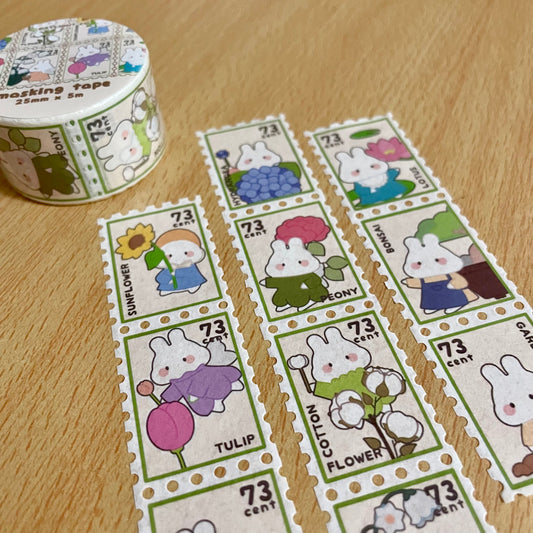 Flower Stamp Washi Tape