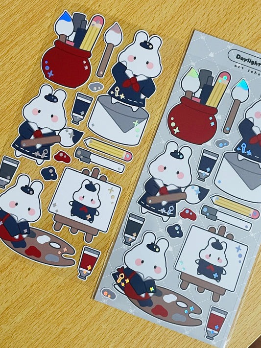 Art School Deco Sticker Sheet