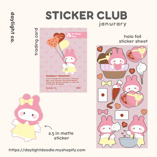 Sweetheart Chocolatier Stationary Set (January 2025)